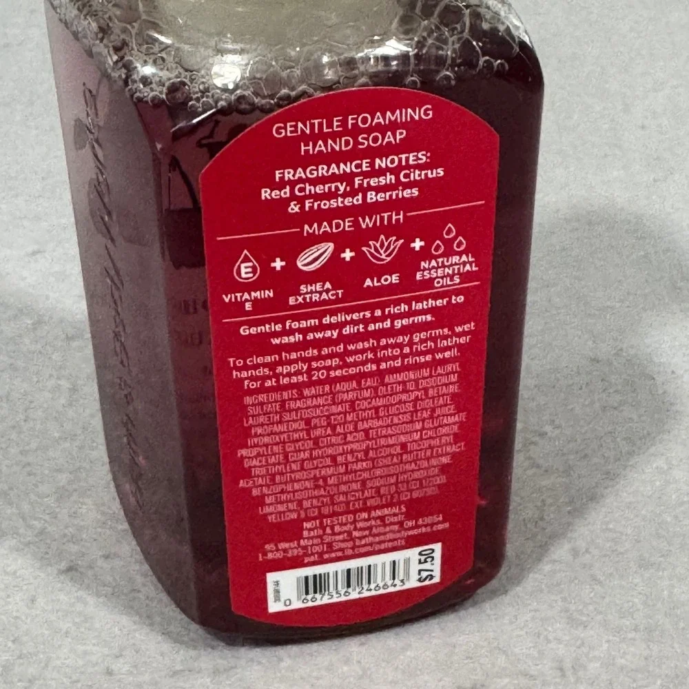 Bath & Body Works Hand Soap Cherry Frost Love You Cherry Much Red 8.75oz